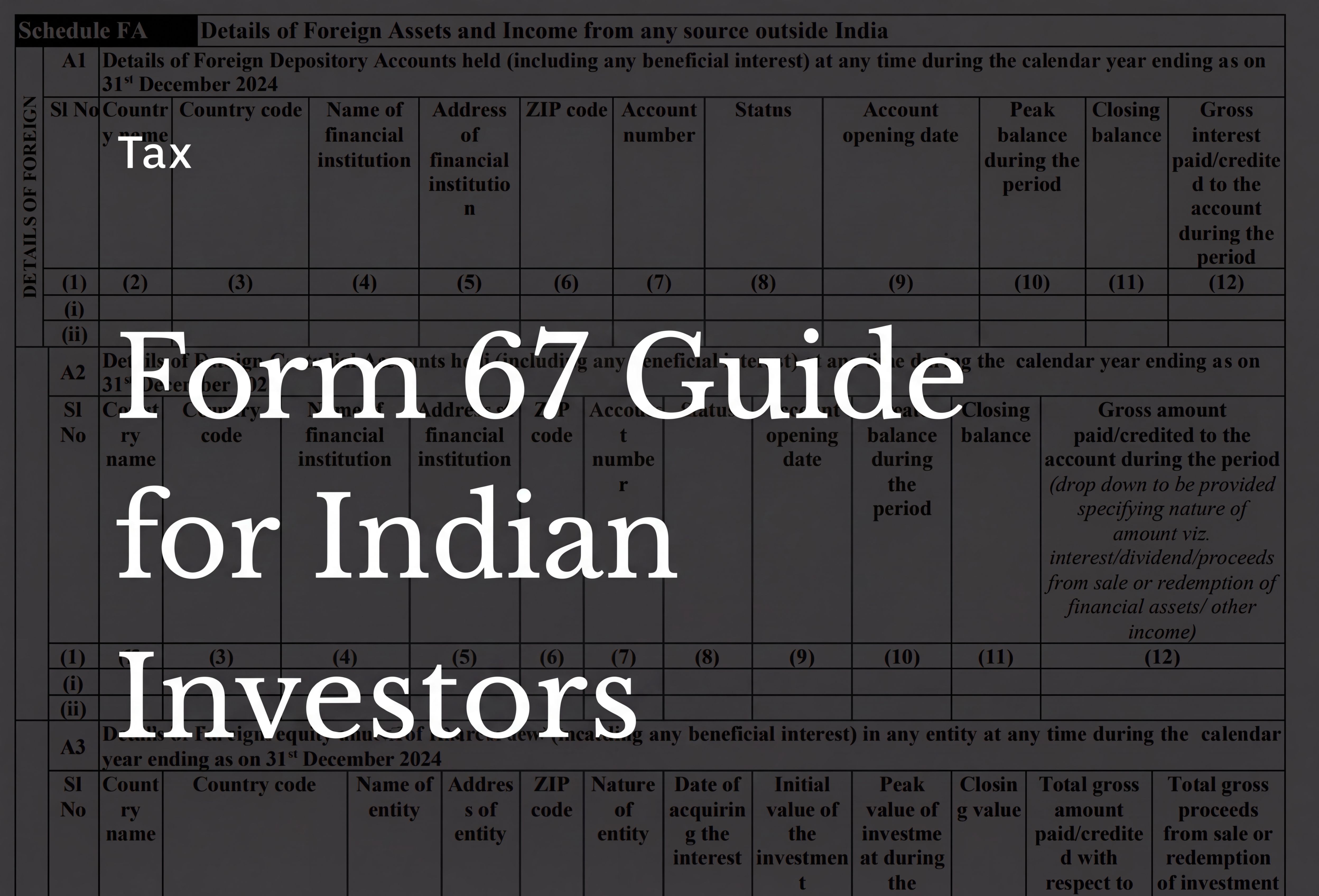 Form 67 Guide